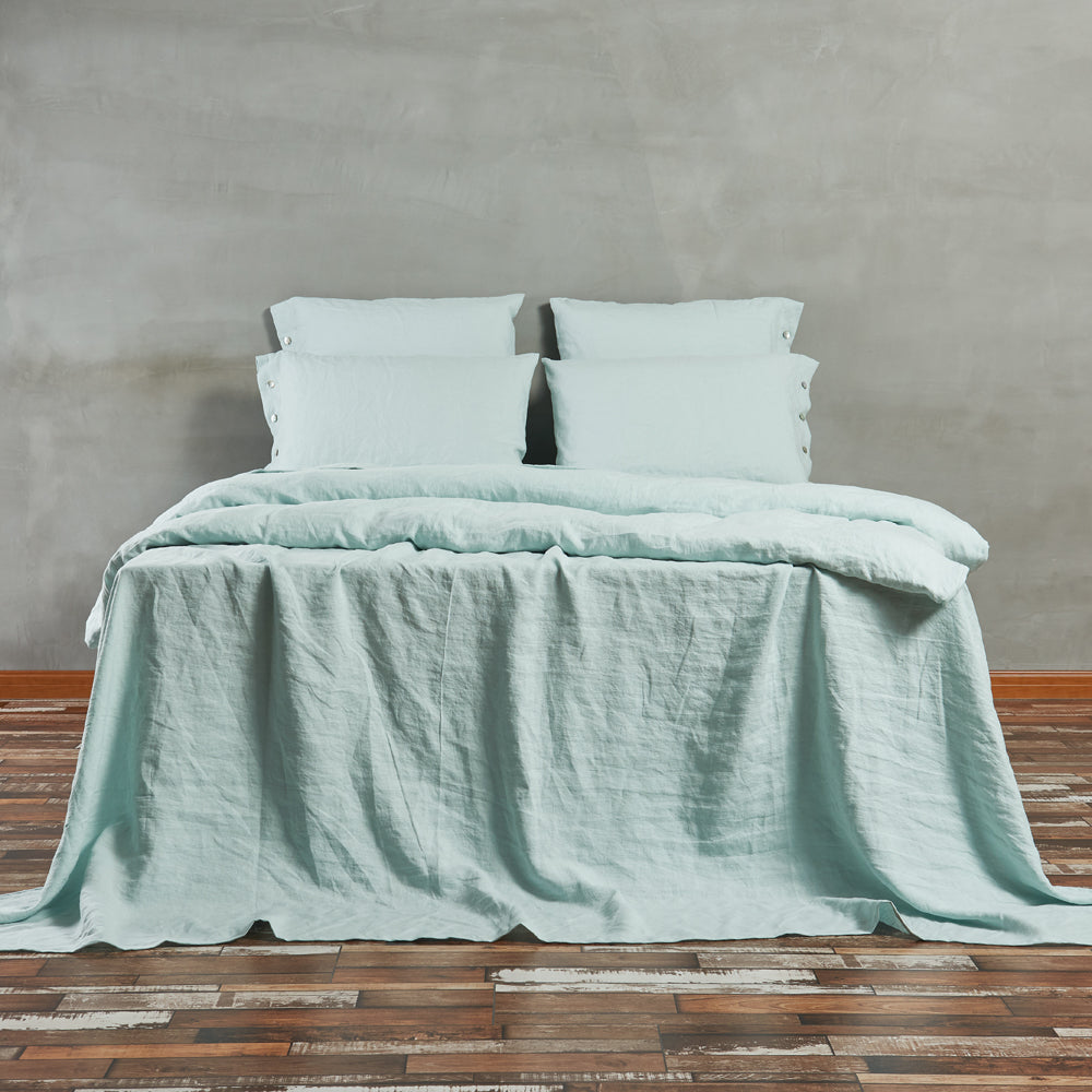 Bed Linen Flat Sheet Icy Blue