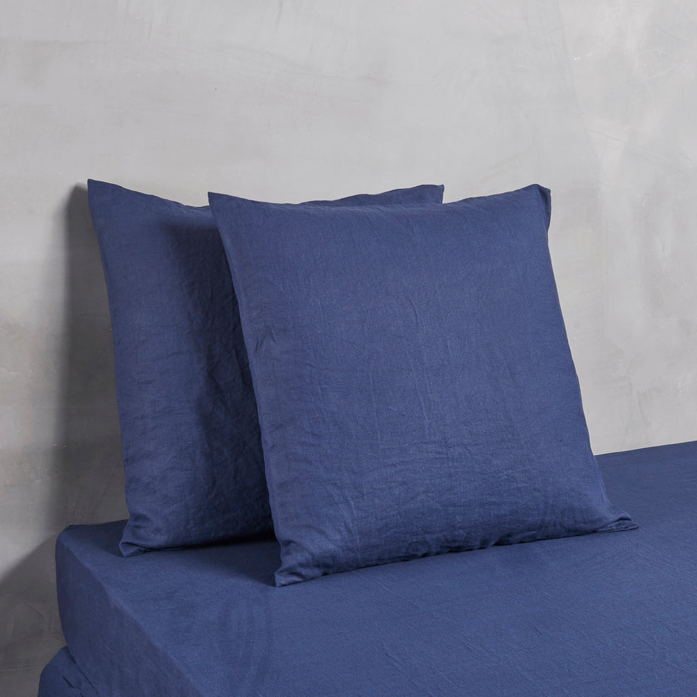 Housewife Linen Pillowcases Indigo Blue (set of 2)