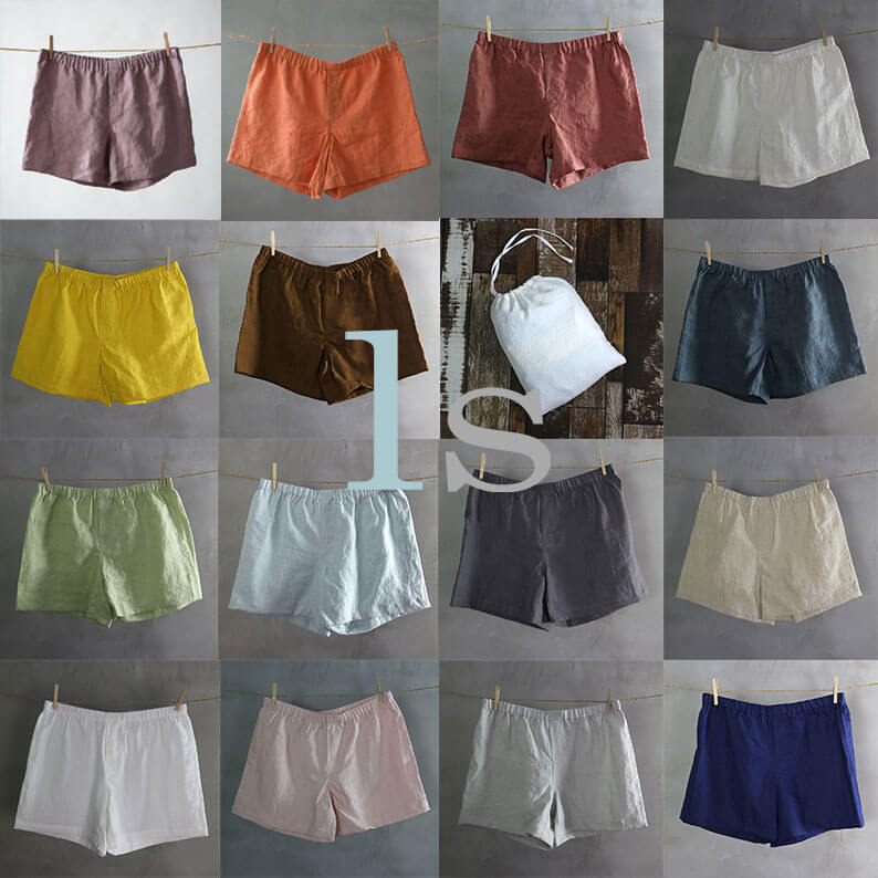 Linen Boxer Shorts ( set of 3)