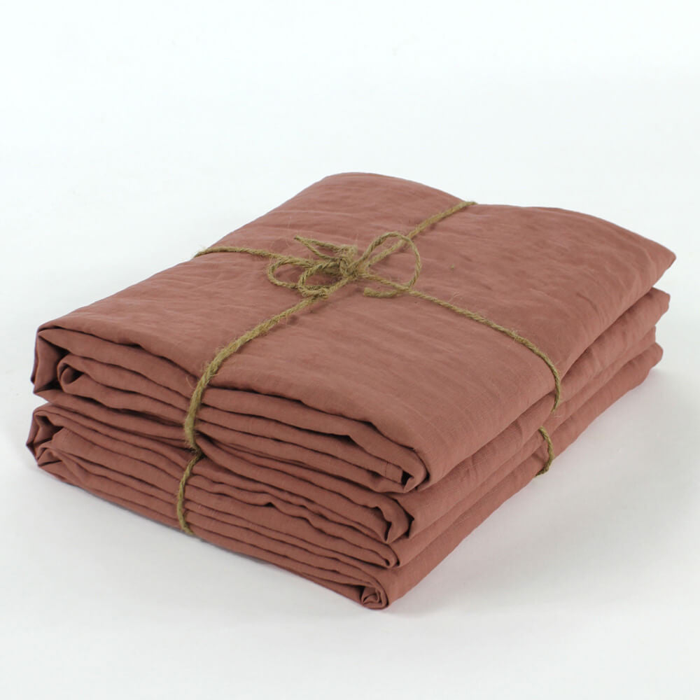 Bed Linen Flat Sheet Brick