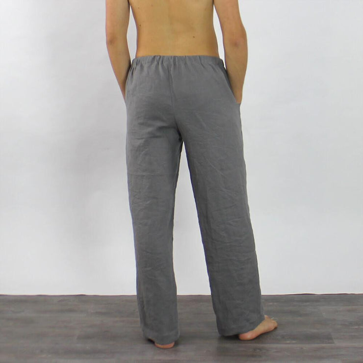 Linen Men’s Casual Trousers Lounge Pants – Linenshed