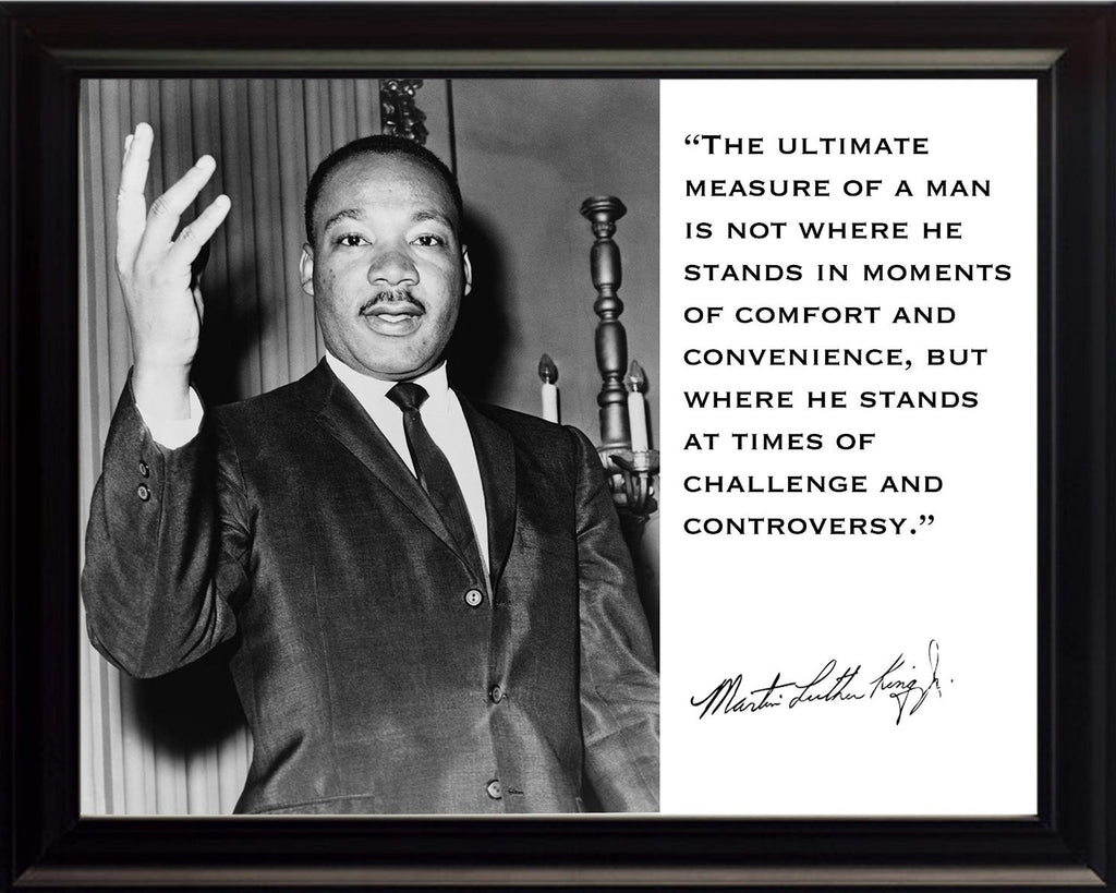 mlk ultimate measure of a man quote