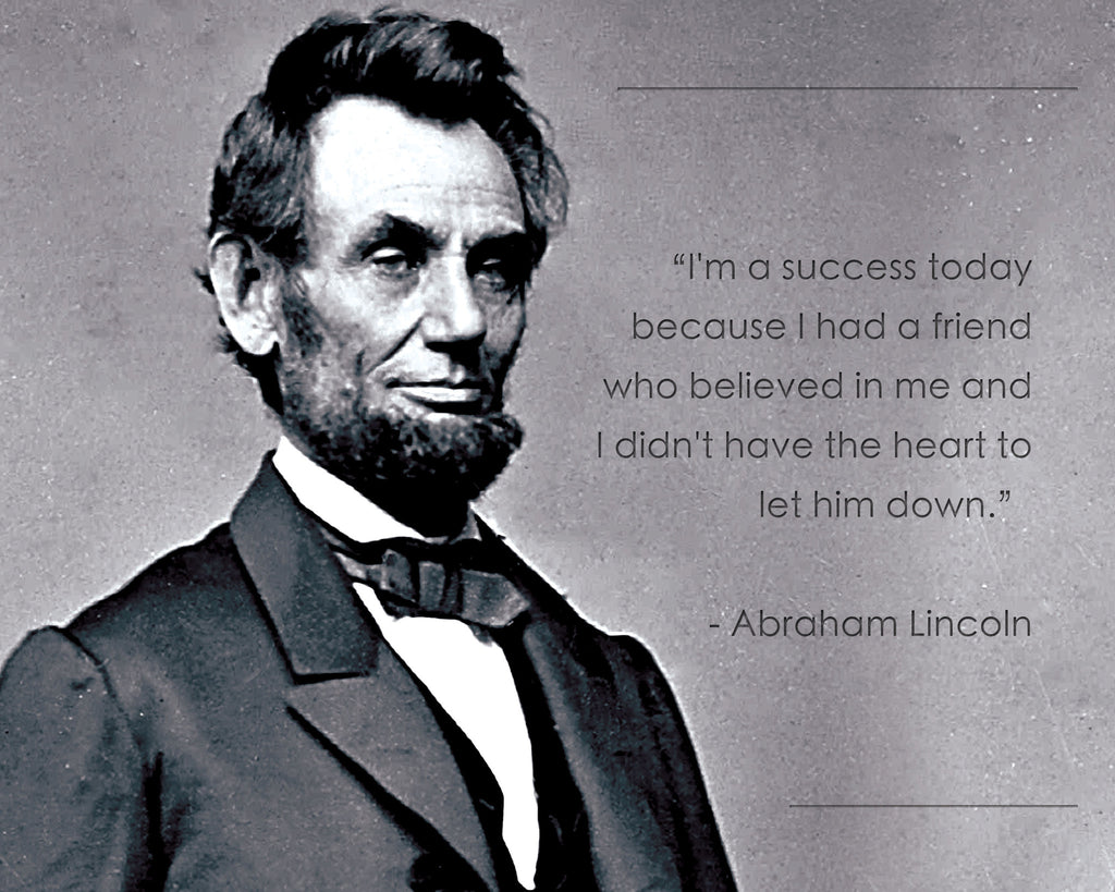 Abraham Lincoln Poster | Framed Photo | Famous Quotes "I am successful