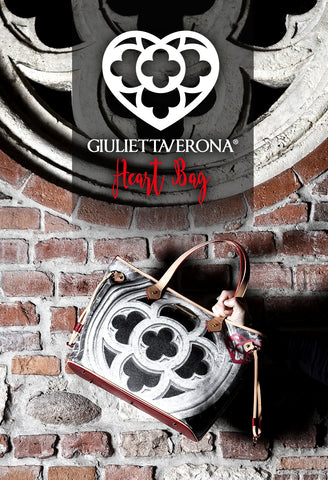 Heartbag GIULIETTAVERONA collezione borse con il cuore di Giulietta e stampe esclusive