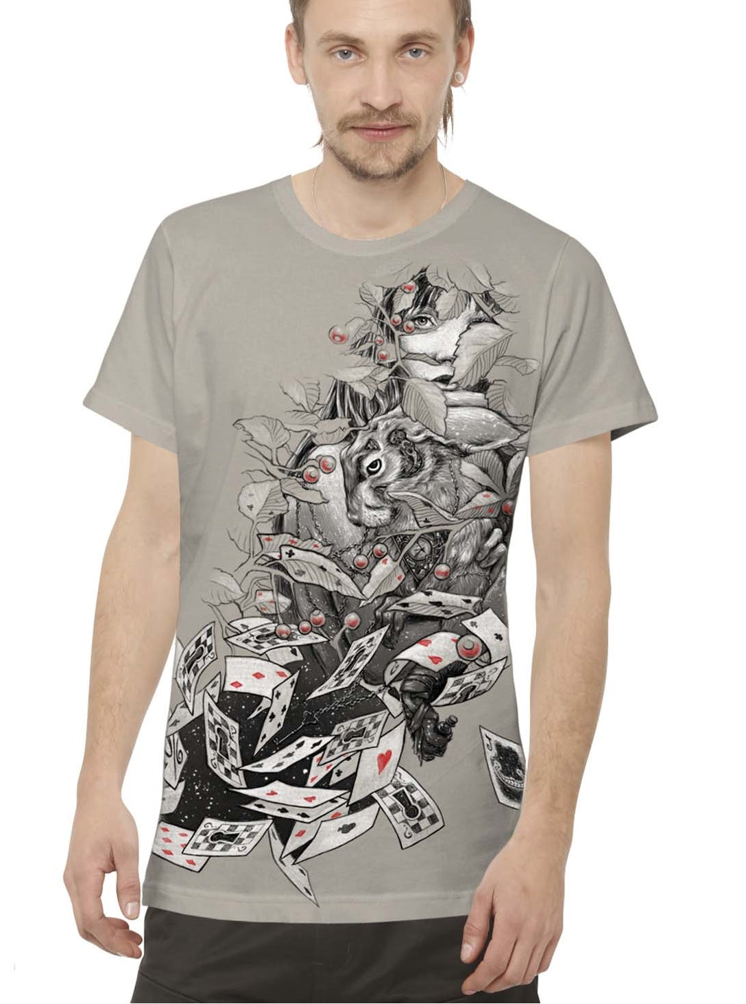 alice in wonderland mens shirt