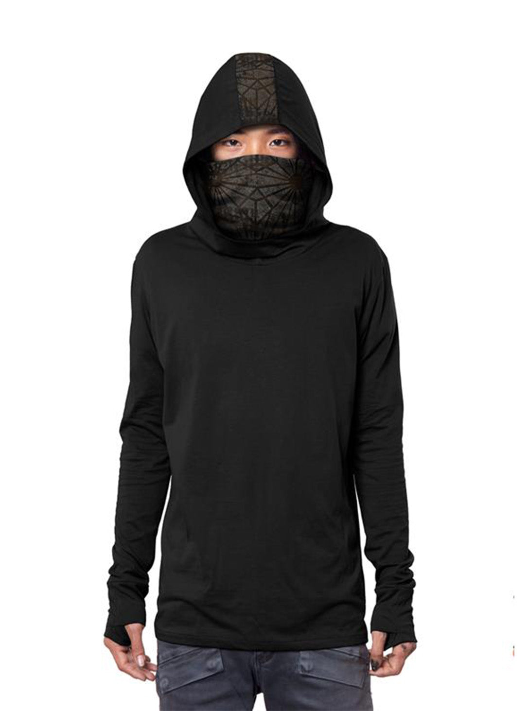 ninja neck hoodie