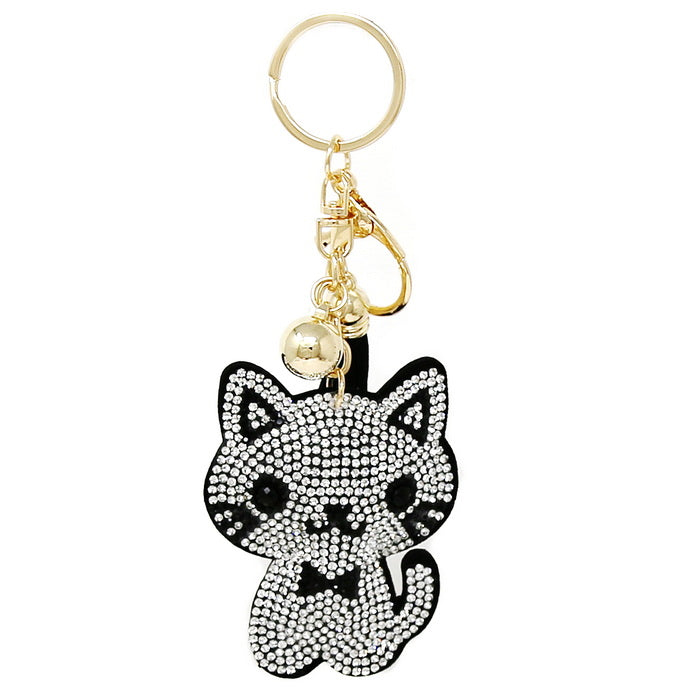 Dog Rhinestone Tape Keychain – US Jewelry House