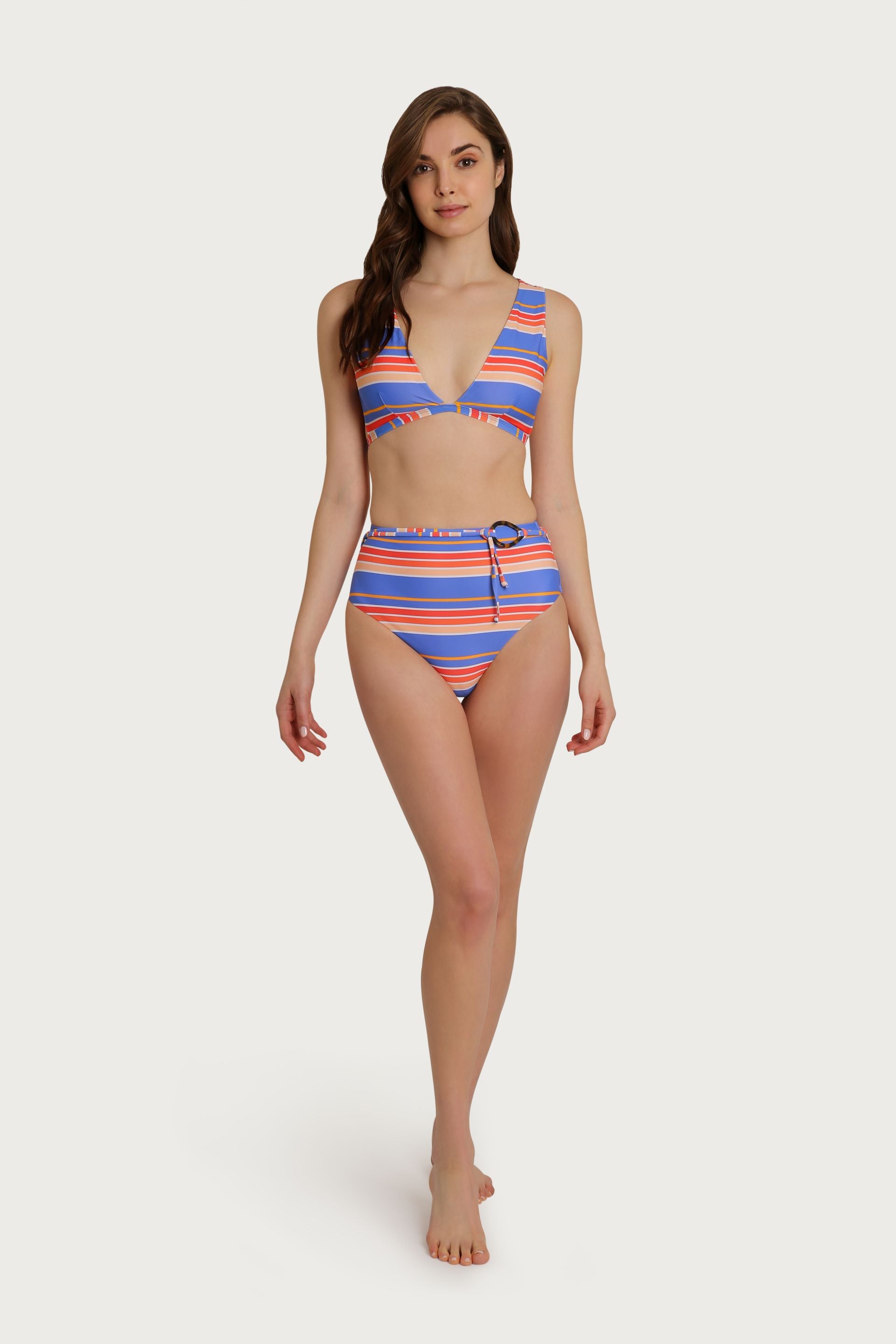 Anguilla Striped Bikini Top
