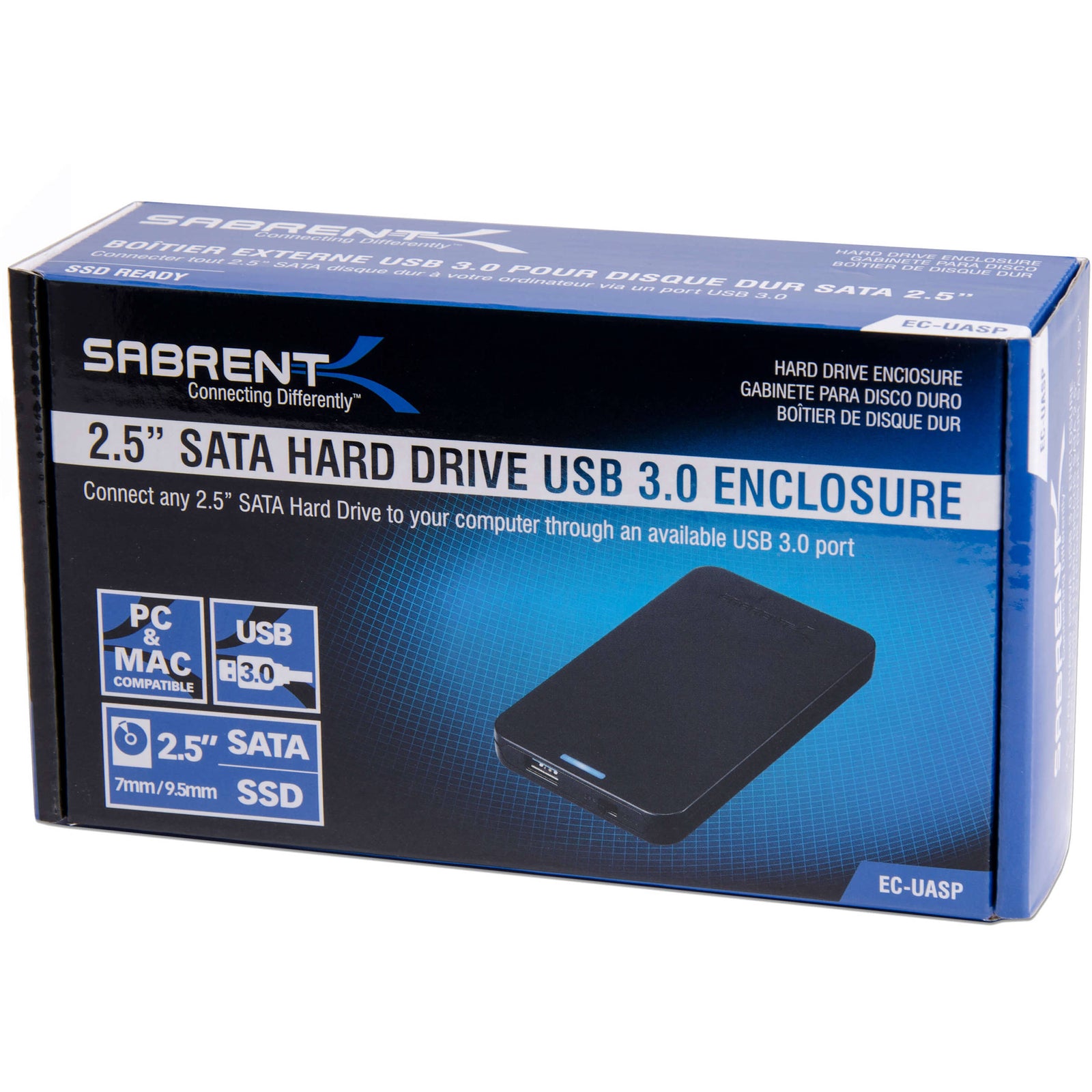 Buy in India Sabrent 2.5" Sata/SSD To USB 3.0 Hdd Enclosure (Screwless