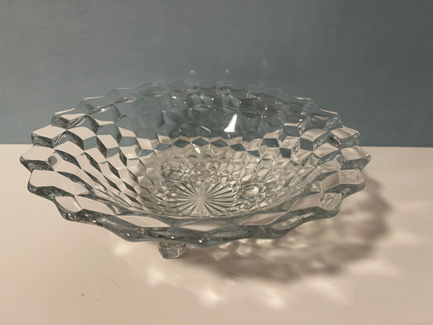 Fostoria Three Footed Bowl, American Pattern Glass EAPG – Vintage Love ...