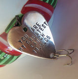 You're My Greatest Catch Personalized Boyfriend Christmas Fishing Lure Man Gift Bulk Wedding Favor Fishermen Husband Dad Mom Graduation Son