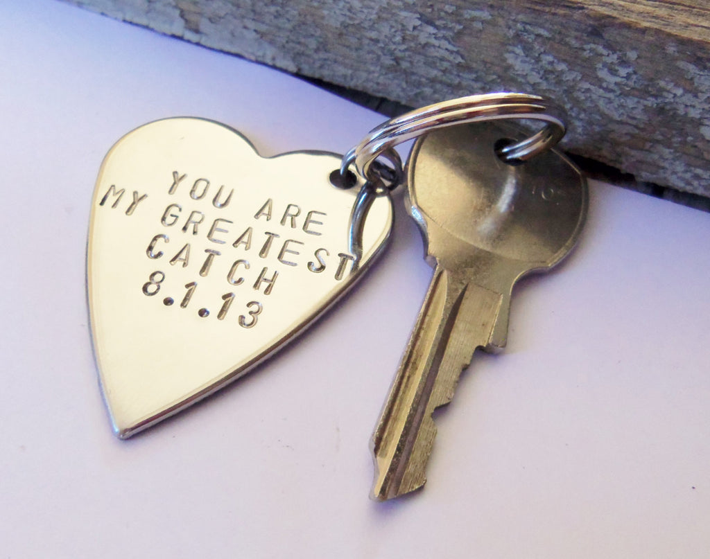 Two Souls One Heart Personalized Couples Key Chain