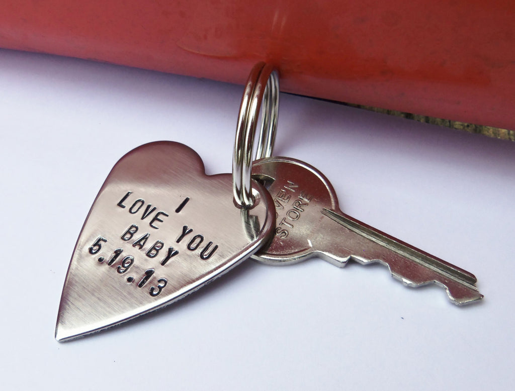 I Love You Baby Mens Keychain Boyfriend Key Chain Keyring For Husband C And T Custom Lures