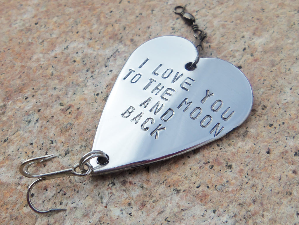 I Love You To The Moon And Back Personalized Gift For Man Fishing Lure C And T Custom Lures