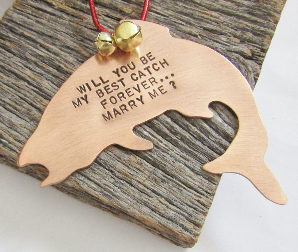 will you marry me christmas tree ornament