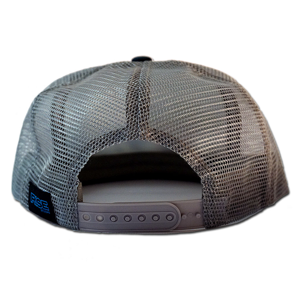 The Western Sky - Trucker Hat - Grey/Teal – RISE Designs