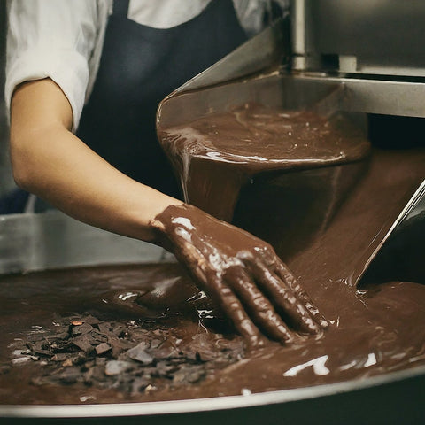 dark chocolate for men production