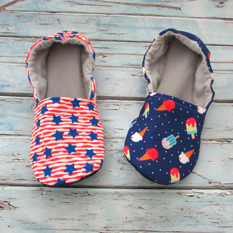 Red, White, and Blue Cabooties Baby, Youth, and Adult Shoes