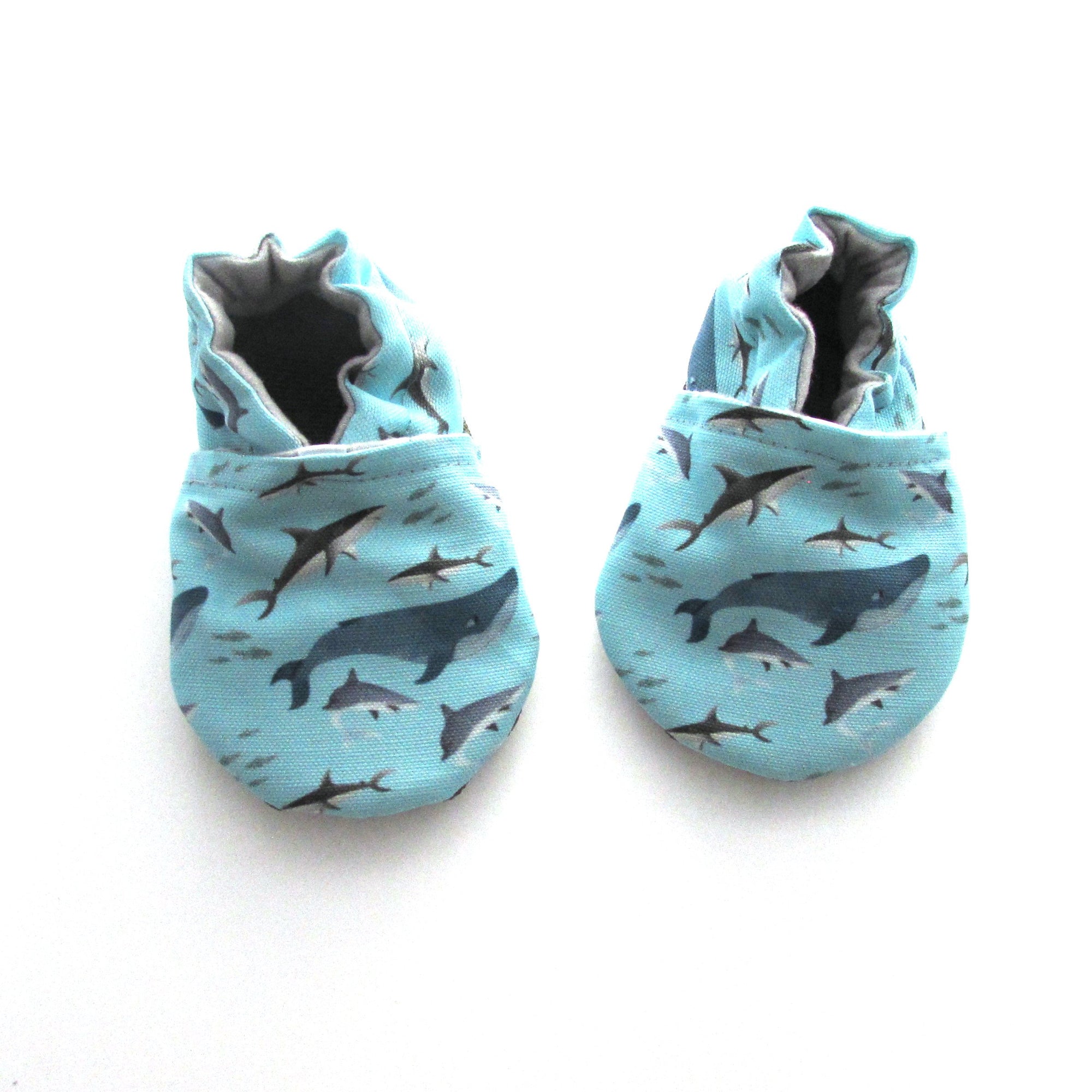 teal baby shoes