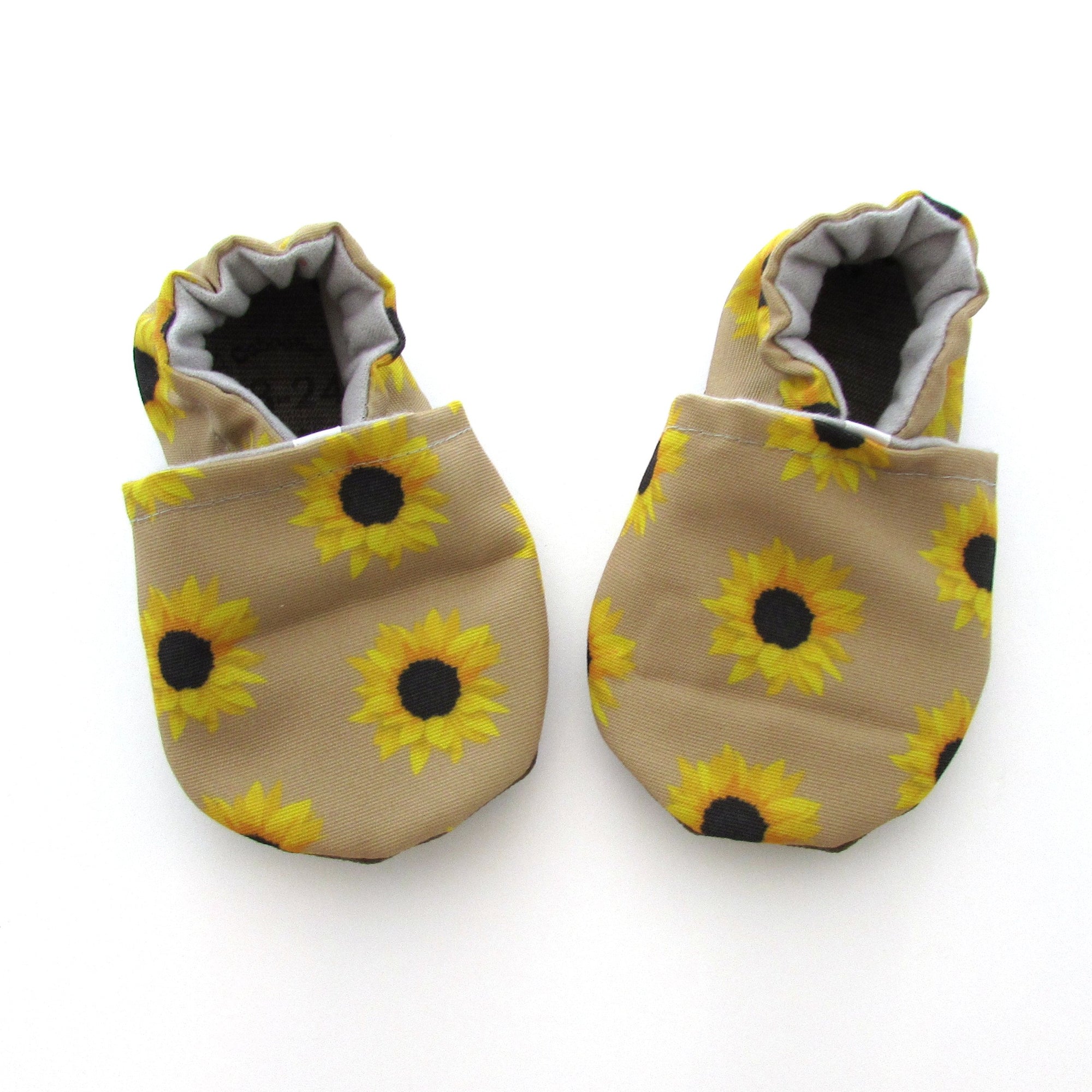 sunflower baby shoes