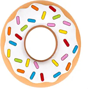 WHITE DOUGHNUT BABY TEETHER BY SILI CHEWS