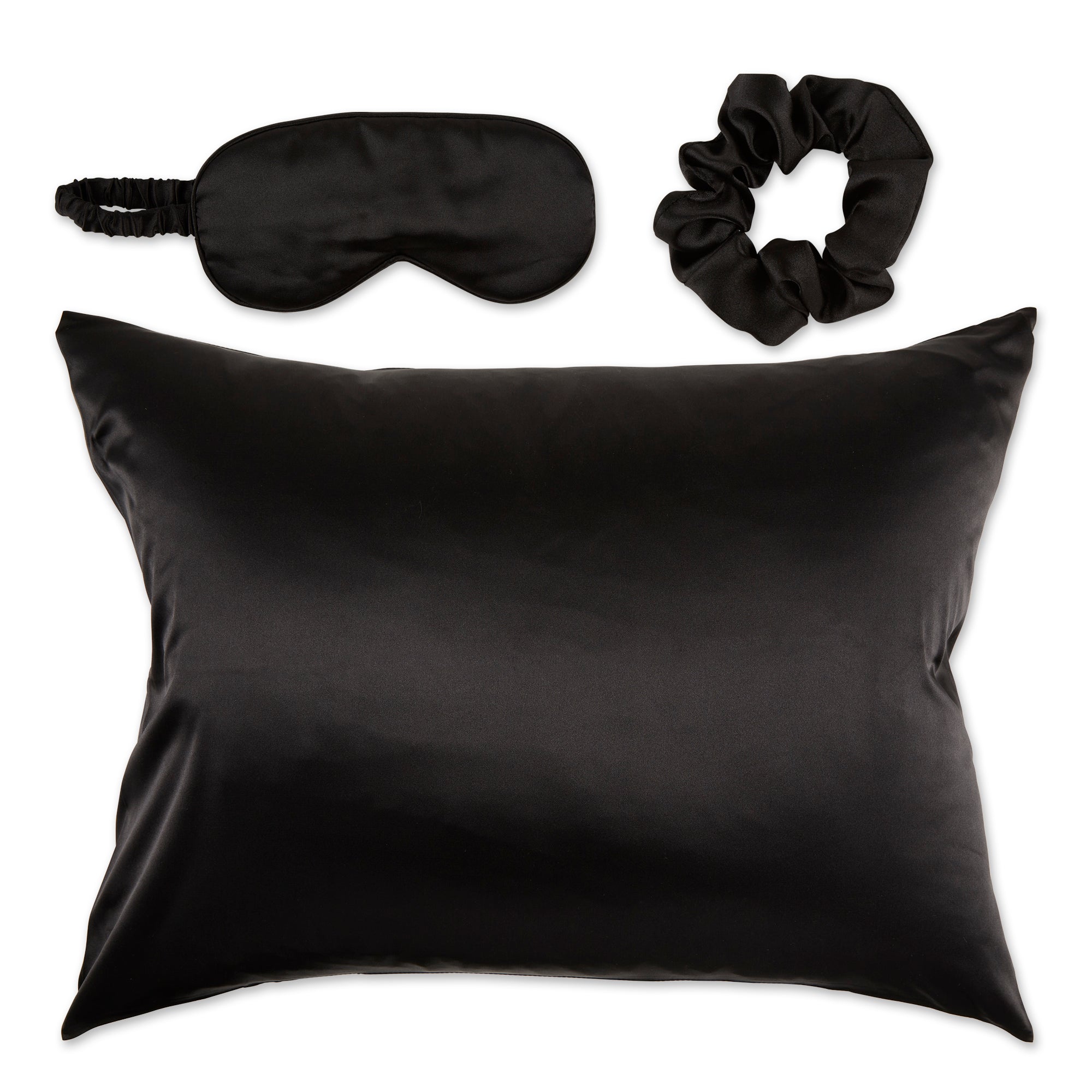 Silk Like Satin Sleep Set Black Bucky Products Wholesale