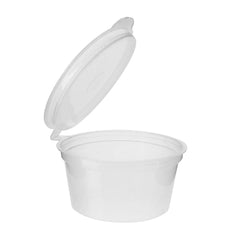 1OZ PLASTIC SAUCE CONTAINER WITH LID 2000PCS/CNT