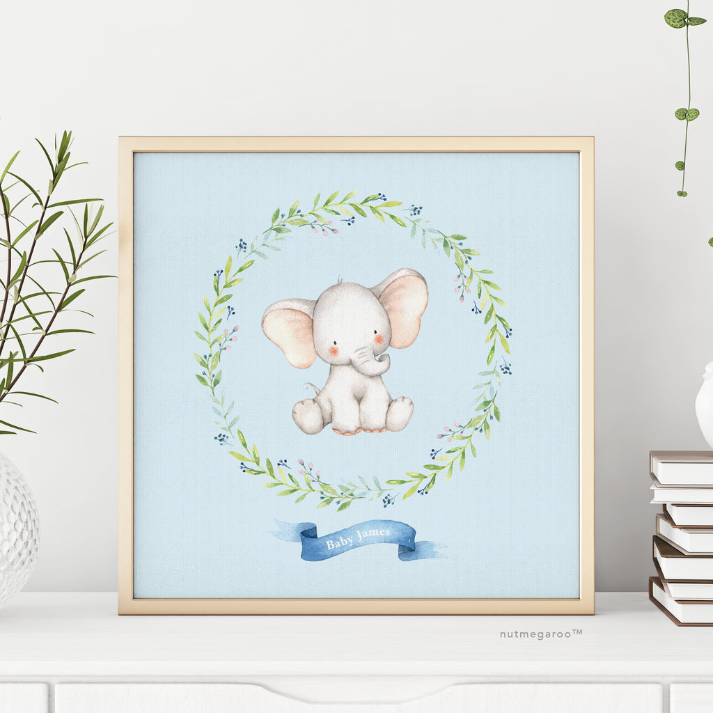 nursery art elephant