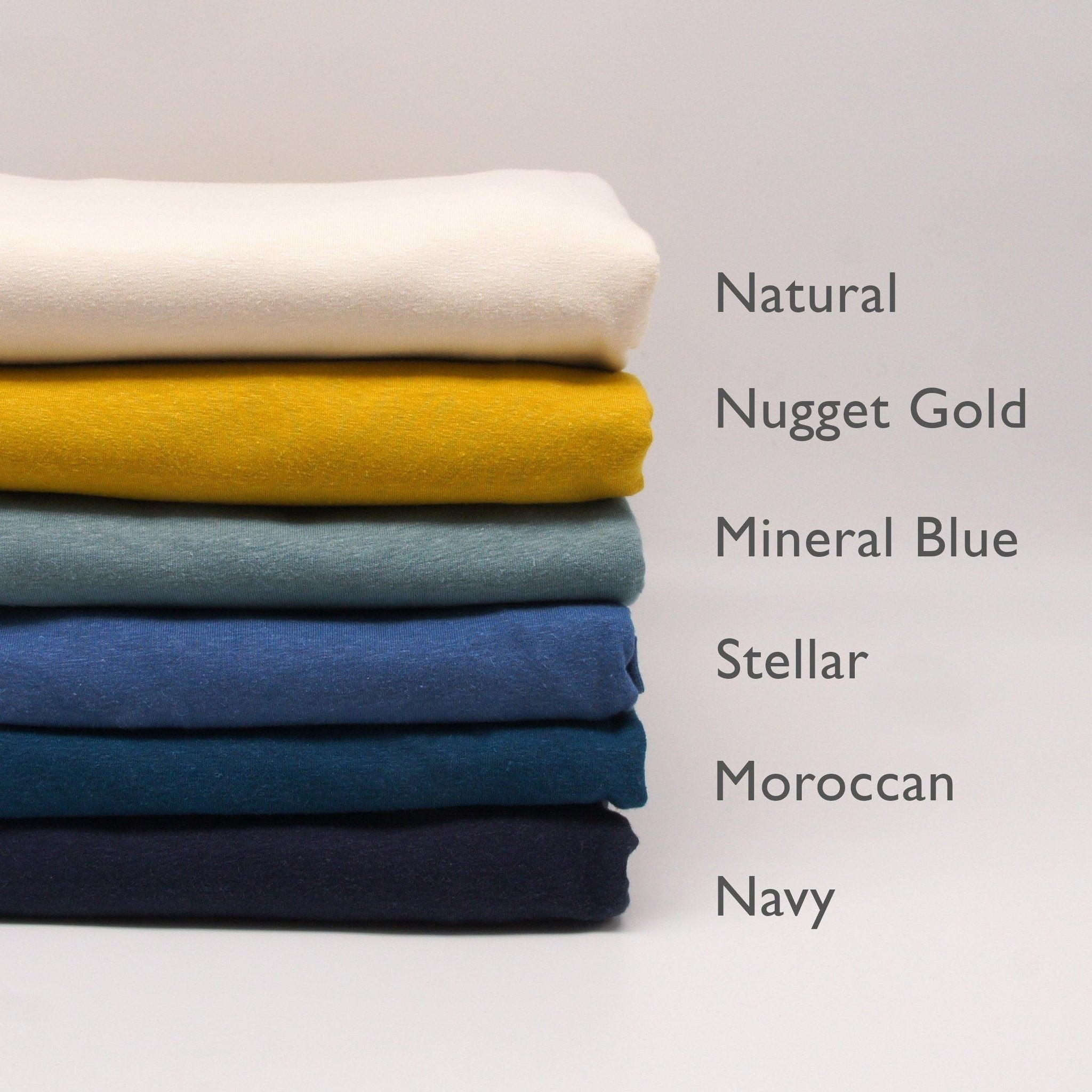 Hemp Organic Cotton Spandex Jersey - Mineral Blue – Earth Indigo