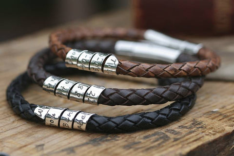 Braided Bracelets Leather 2024