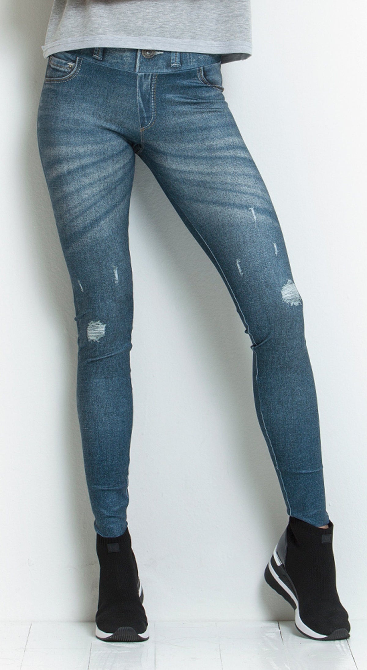 Brazilian Fake Jeans Legging  Sublime Reversible Grateful Print