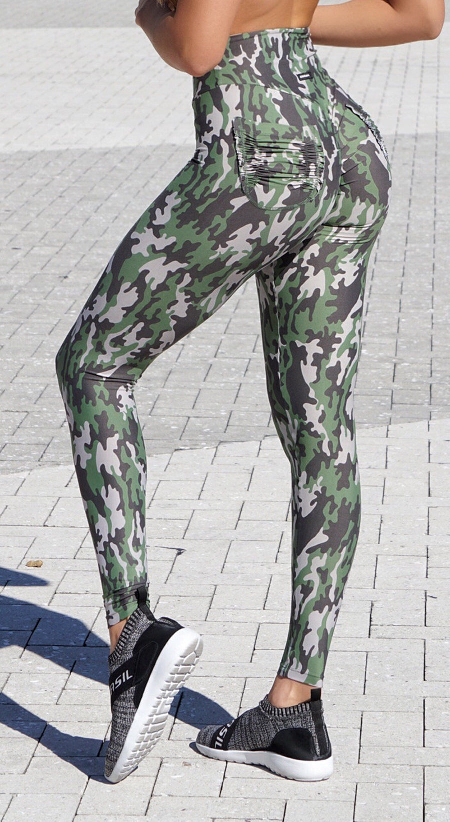 army print workout leggings