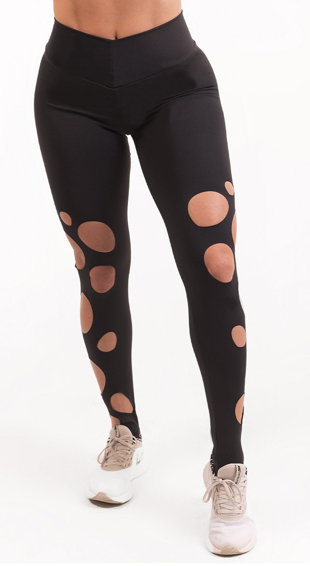 Women crunch leggings leg logo – Mamita works