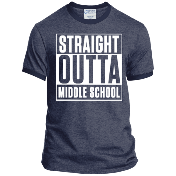 Straight Outta Middle School Ringer Tee - TeachersLoungeShop - 4