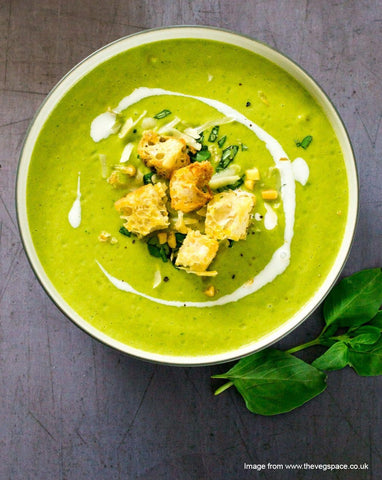 Courgette Pea and Basil Soup Recipe Mrs. Woolly s General Store