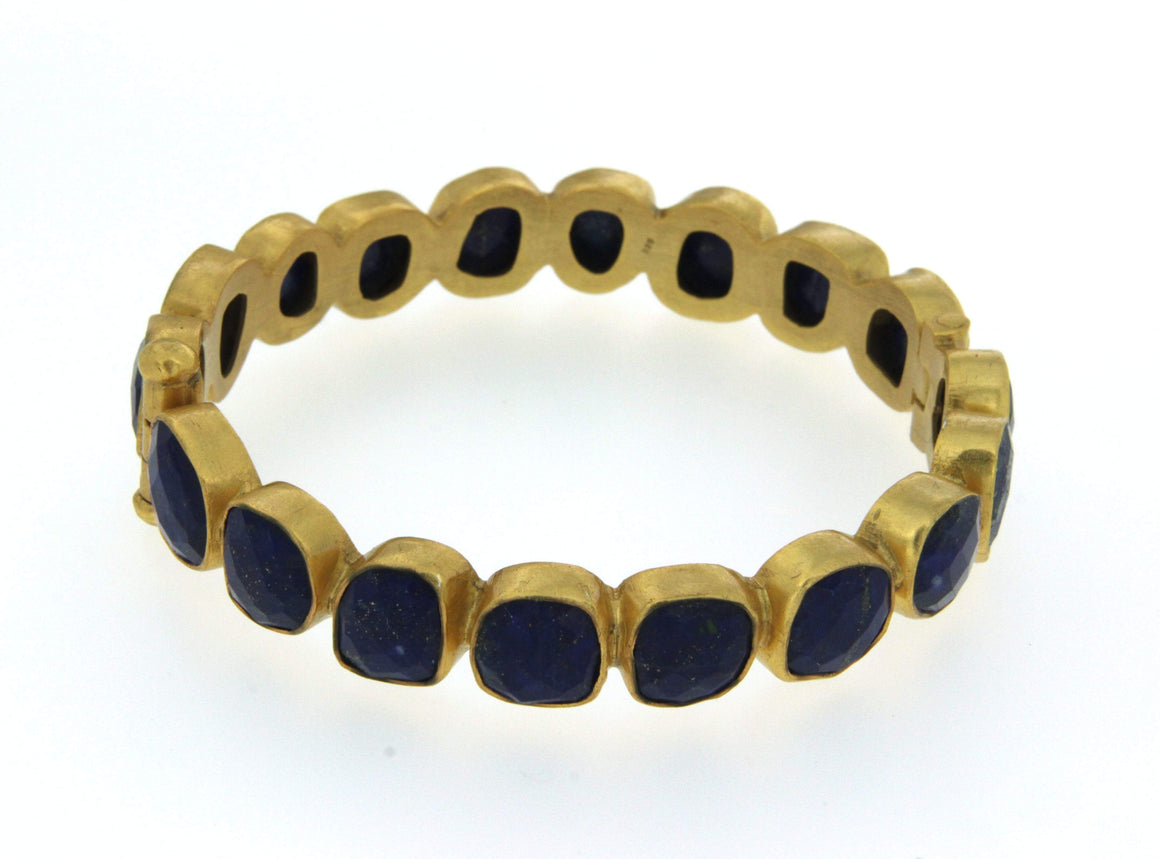 Manjusha Jewels Bracelets Isabella Clasp Bracelet in Lapis Lazuli
