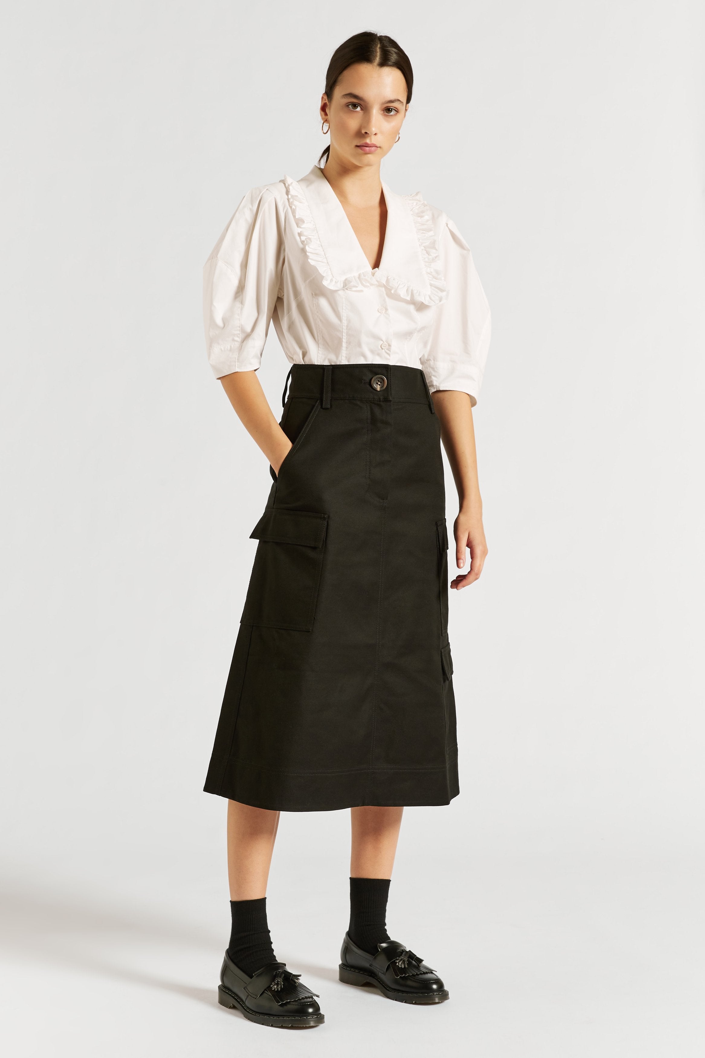 Esther Drill Skirt | Lee Mathews Official Online Store