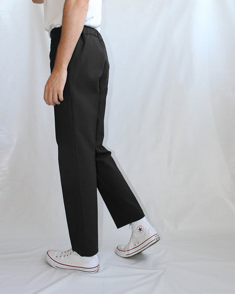 tapered elastic trousers