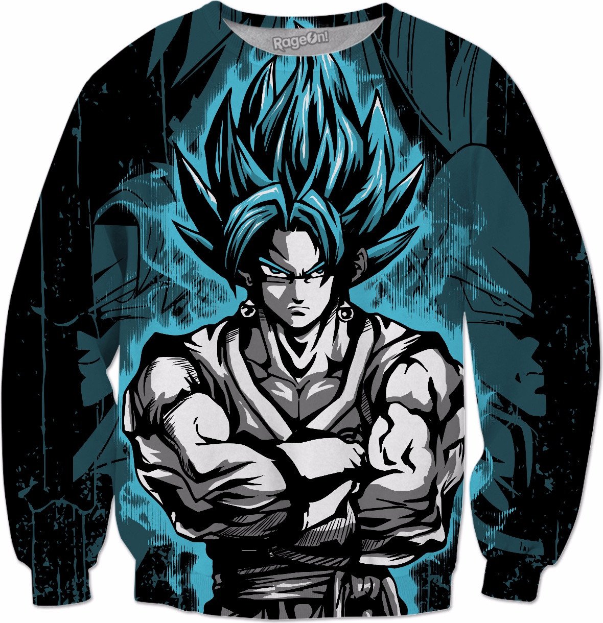 Super Saiyan Ssj Vegito God Blue All Over Print Sweatshirt Tl000898as