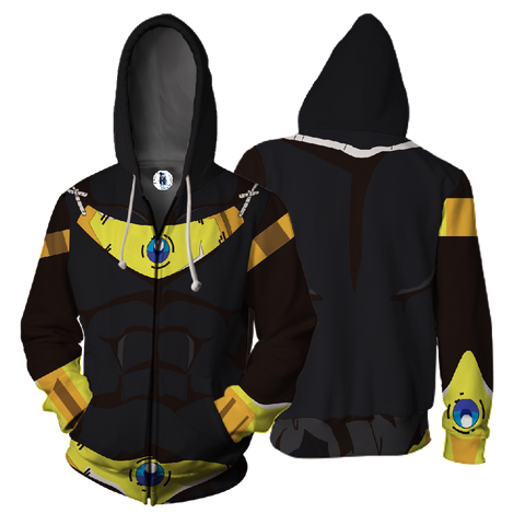 saiyan armor hoodie