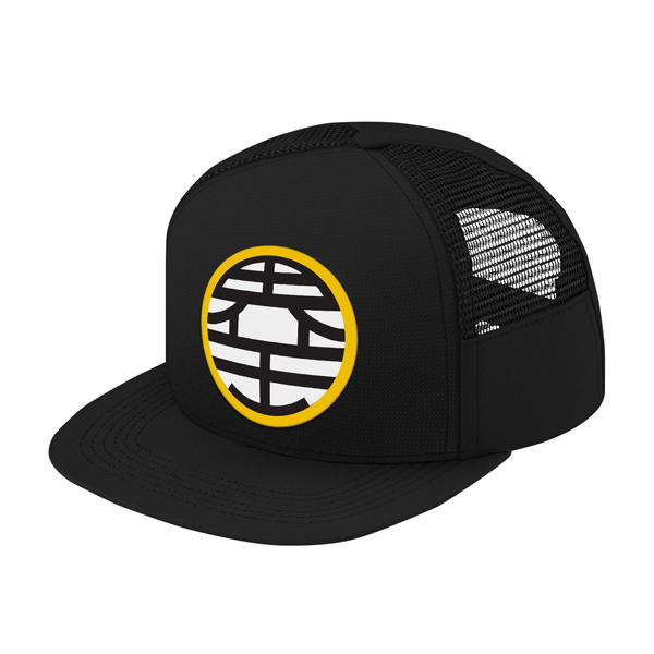 super saiyan goku king kai symbol trucker hat pf00181th tc international super saiyan goku king kai symbol trucker hat pf00181th