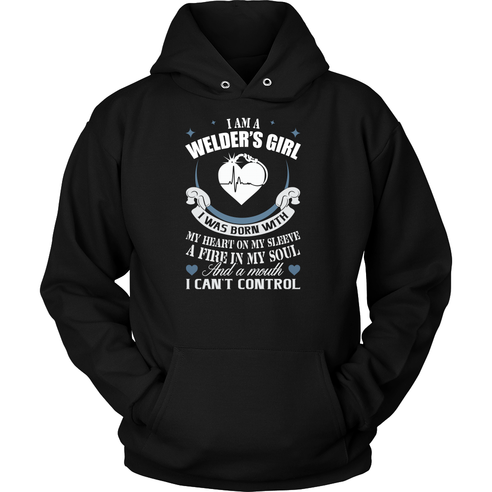 Nurse- i am a welder's girl -unisex hoodie t shirt-TL00871HO