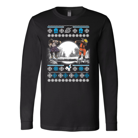 Naruto - SASUKE DAB UGLY CHRISTMAS SWEATER - Unisex Long Sleeve T Shirt - TL01018LS
