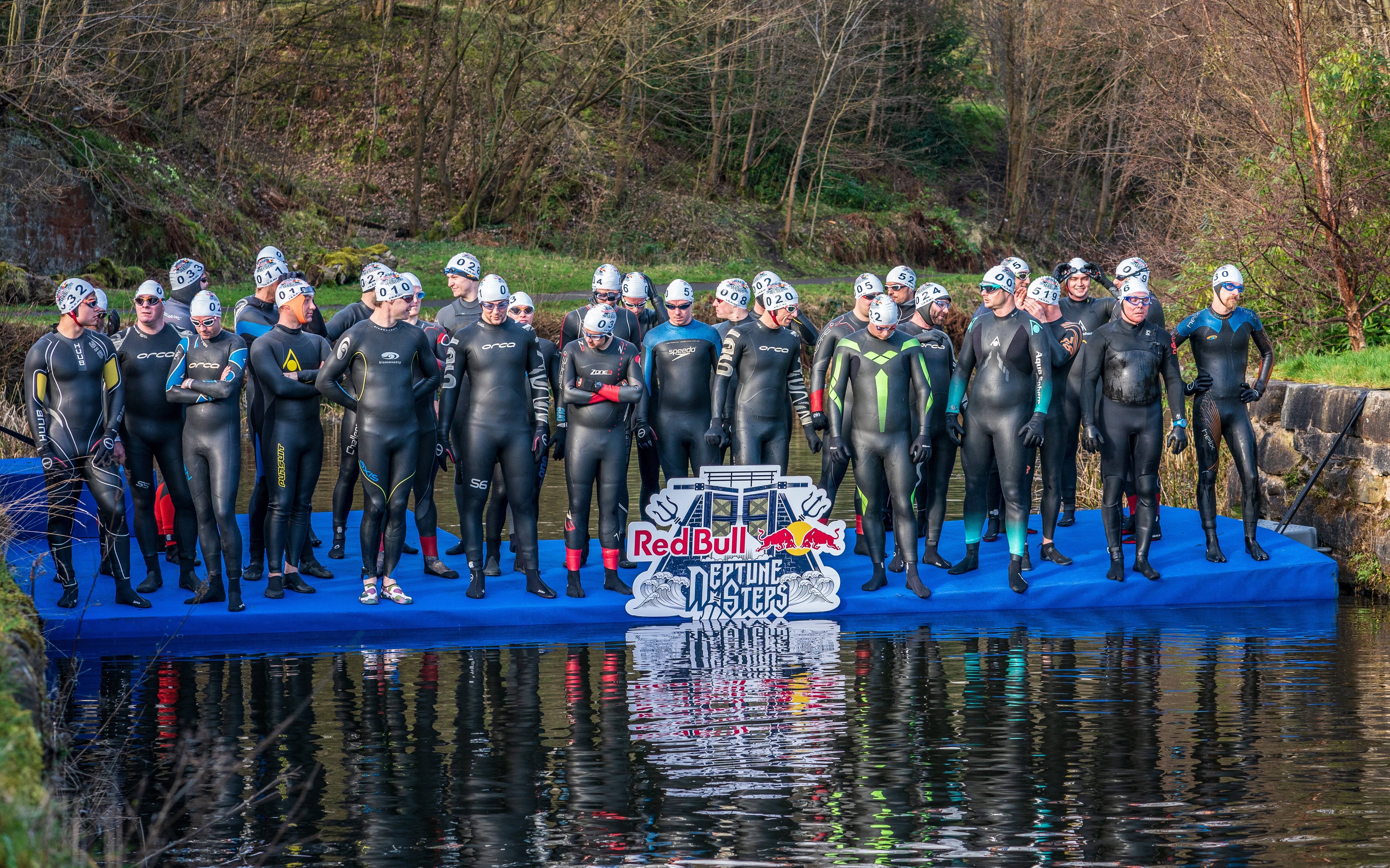 Competitors on the start line at Red Bull Neptune Steps 2019