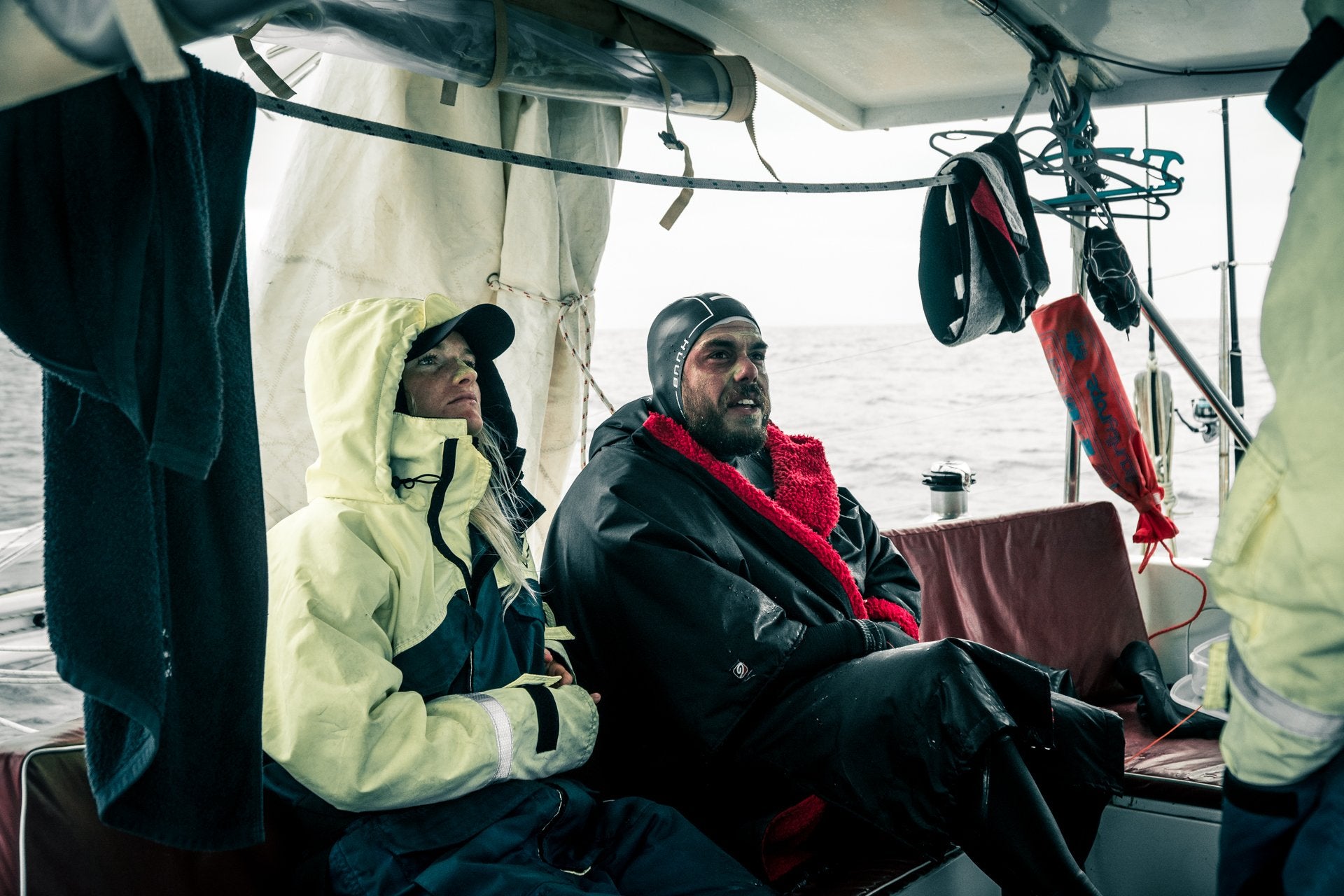 Ross Edgley staying warm during the Great British Swim - Photo Courtesy of Harvey Gibson/Red Bull Content Pool