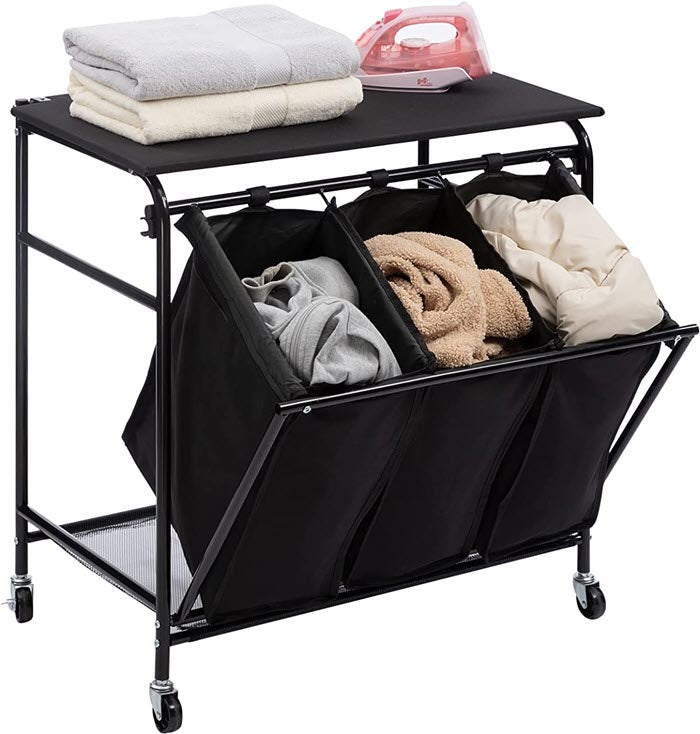 Large Capacity Laundry Sorter Cart