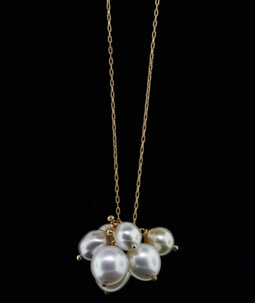 pearl charm necklace