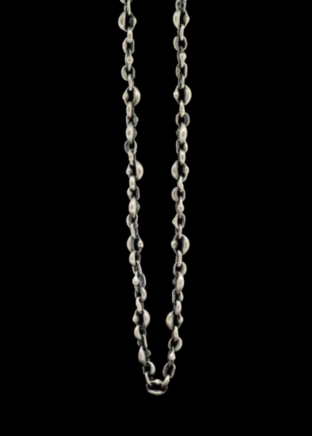 Signature Beaded Three Strand Oxidized Sterling Silver Necklace –  tenthousandthingsnyc