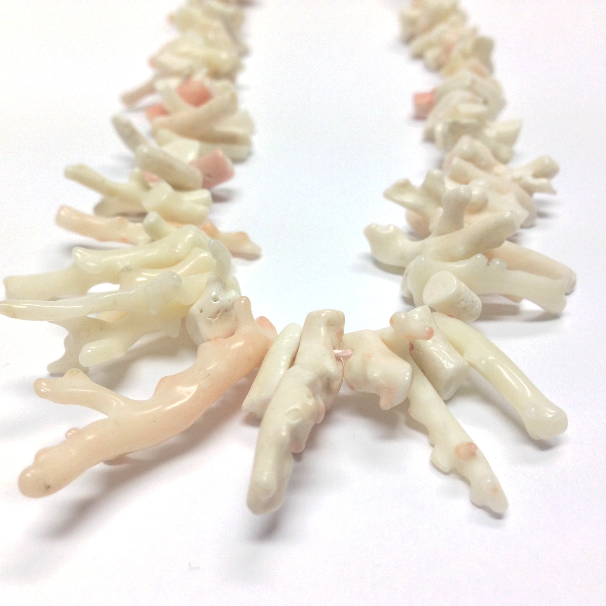 white coral necklace