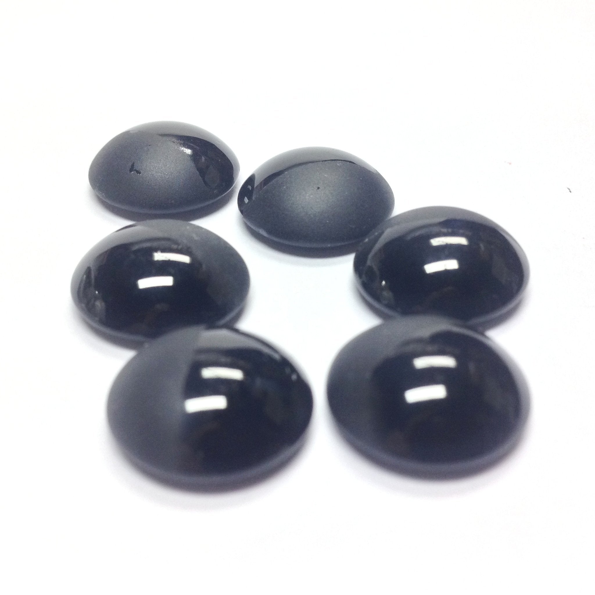 14mm Black Mat Shiny Round Cab 12 Pieces Elvee Rosenberg Inc